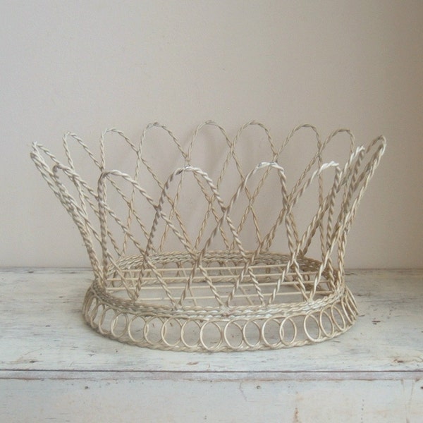vintage french wire basket