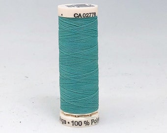 Filo per cucire, Gutermann Thread 110, Cucire tutto il filo, 110 yards, Colore #605 Robins Egg, All purpose Thread, Polyester Thread