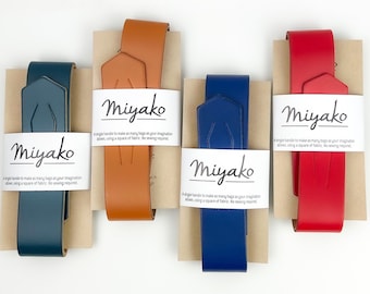Miyako Bag Handle, Leather Handle for Furoshiki bags by Miyako