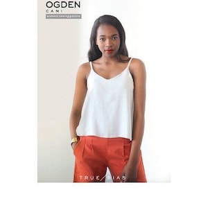 True Bias, The Ogden Cami, #6104, Printed Sewing Pattern, Sizes 0-18