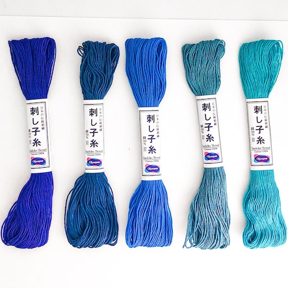 Olympus Sashiko Cotton Thread 23 Ultramarine Blue Olympus Sashiko Cotton Thread 23 Ultramarine Blue