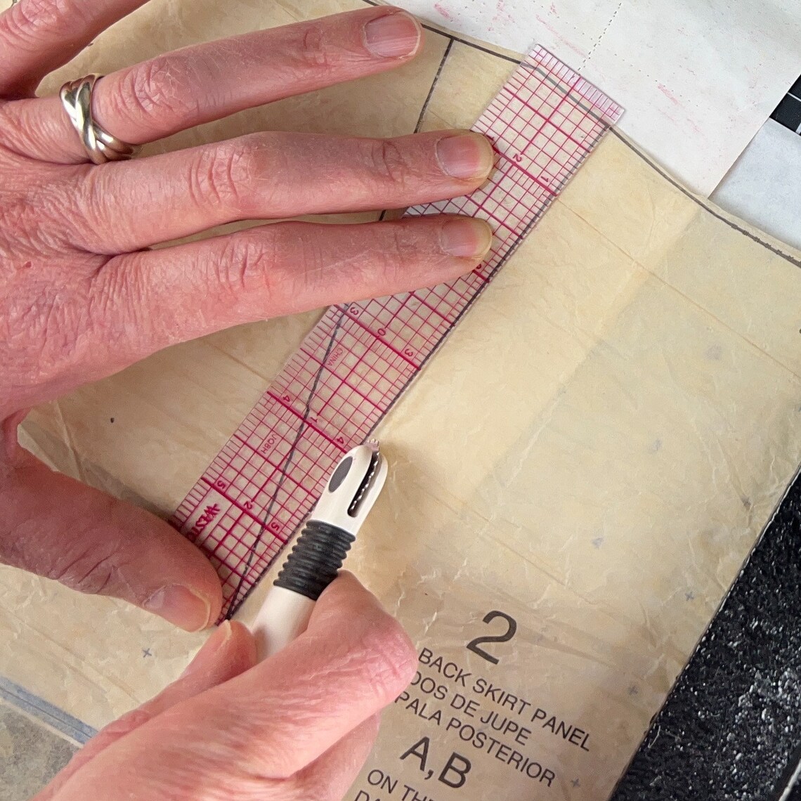 Sewing Ruler Seam Allowance Guide 6 X 1 8ths Graph Ruler Etsy