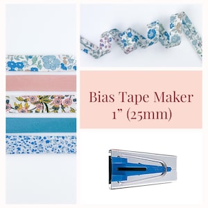One inch Bias Tape Maker, 1” (25 mm), Clover Bias Tape Maker, Single Fold Bias Tape Maker