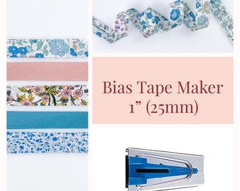 One inch Bias Tape Maker, 1” (25 mm), Clover Bias Tape Maker, Single Fold Bias Tape Maker