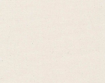 Natural Cotton Canvas Fabric, Fabric by the Half Yard, Robert Kaufman Big Sur Canvas Unbleached, Heavy Cotton Duck Denim Fabric