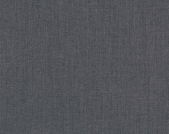 Charcoal Gray Linen, Fabric by the half Yard, Brussels Washer Linen in Charcoal