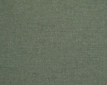 Lino verde oliva, tela por media yarda, lino para lavadora Bruselas en verde OD