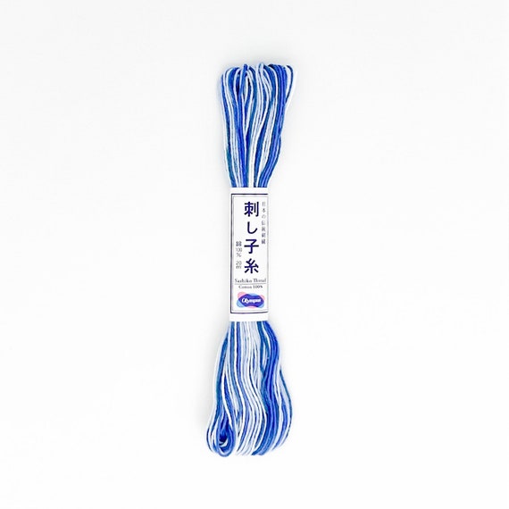Olympus Sashiko Variegated Cotton Thread 52 Denim Olympus Sashiko Variegated Cotton Thread 52 Denim