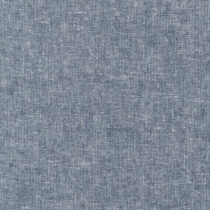 Indigostof, linnen stof, stof op maat gesneden, Essex garen geverfd linnen, chambray-stof katoen-linnenmix