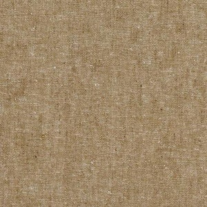 Beige Linen Fabric, Fabric by the half Yard, Essex Yarn Dye Taupe, Robert Kaufman, Cotton Linen Fabric