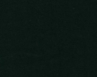 Black Cotton Knit Fabric By the Half Yard, T Shirt Fabric, Catalina Cotton Interlock Fabric by Robert Kaufman in Black, Cotton Fabric