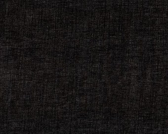 Black Cotton Lawn, Cotton Lawn Fabric, Fabric by the half Yard, Sophia Washed Cotton Lawn, Lightweight Cotton Fabric