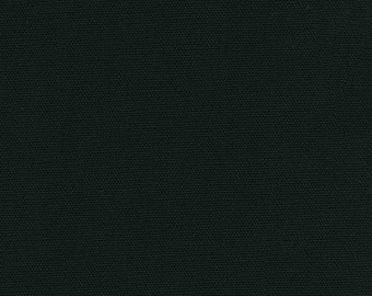 Tela de lona de algodón negra, tela por media yarda, lona Robert Kaufman Big Sur negra, tela vaquera de algodón pesado