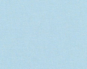 Lino azul claro, tela por media yarda, lino para lavadora Bruselas en color escarcha