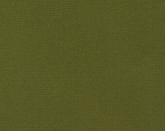 Green Cotton Canvas Fabric, Fabric by the Half Yard, Robert Kaufman Big Sur Canvas in Moss, Heavy Cotton Duck Denim Fabric