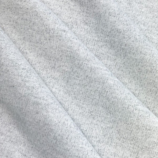 Kaufman French Terry, Light Gray,  French Terry Fabric, Fabric by the half Yard