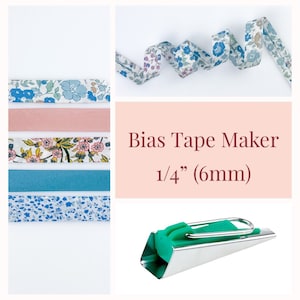 Bias Tape Maker, 1/4” (6 mm), Single Fold Bias Tape Maker