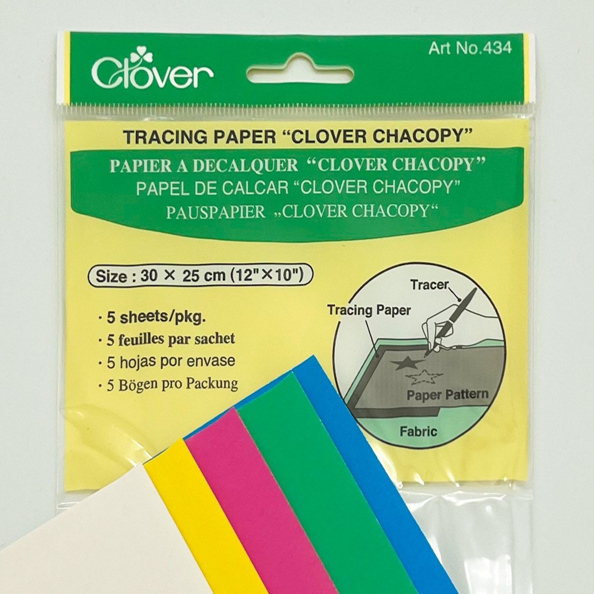 Calco para bordados Clover Chacopy tracing paper x 5 – MundoPatchwork