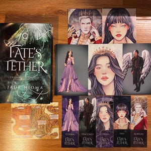 Fate&#39;s Tether BIG Book Bundle, Character Art Prints Stickers Page Overlays