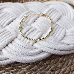 18k gold filled 3mm bracelet | dainty bracelet, delicate bracelet