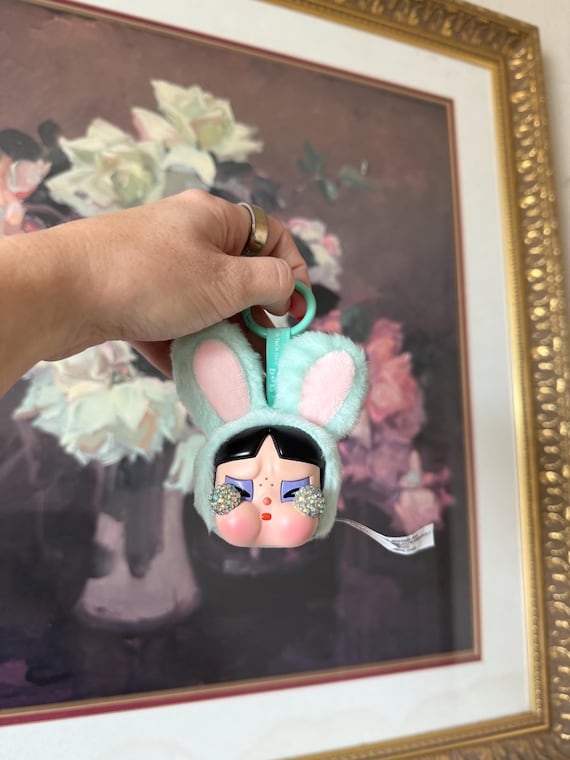 キーホルダー・キーリング CRYBABY X POWERPUFF GIRLS SERIES KEYRING BUNNY BUTTERCUP CRYBABY x Powerpuff Girls Plush- Bunny BUTTERCUP from