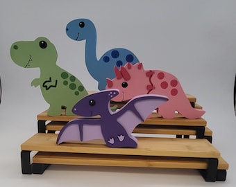 Adorable Wood Dinosaurs
