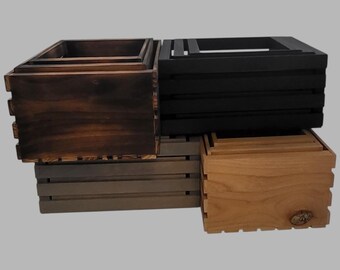 Rustic Wood Nesting Crates
