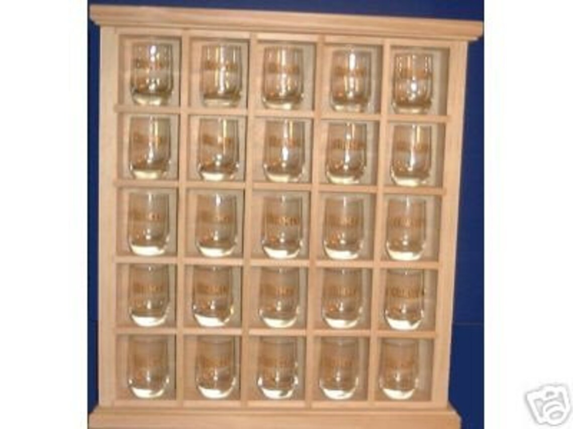 Shot Glass Display Case Rack Shelf Curio Item110 Etsy
