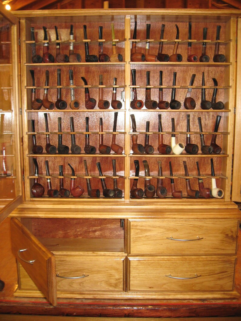 Pipe rack cabinet 56 Pipe Rack Display CabinetChurchwarden ...