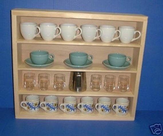 Espresso Cup Vitrine Rack Curio Schrank Artikel 135 Etsy