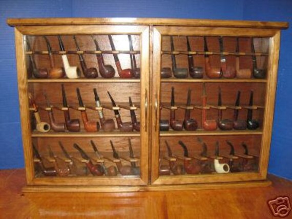 Pipe Cabinet Rack Smoking Tobacco Pipe Cabinet Rack Stand 42 Etsy