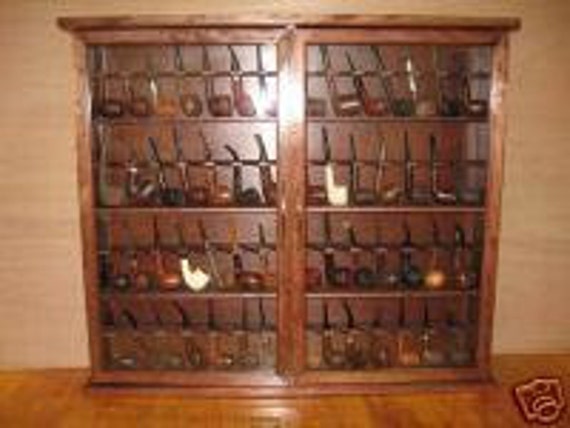 Pipe Cabinet Rack Smoking Tobacco Pipe Cabinet Rack Stand 56 Etsy