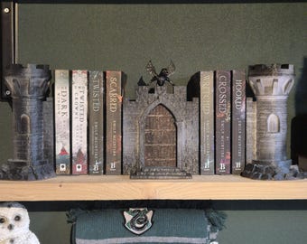 Fantasy Castle Buchstützen & Ecke - DnD DM Bildschirm