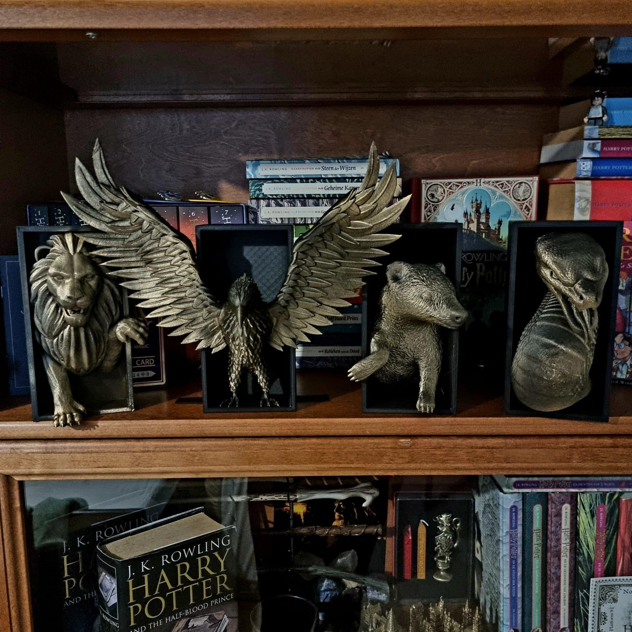 Unique Handcrafted Cobra Book Nook | Mystical Snake Bookend