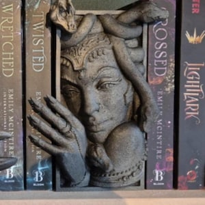Medusa Book Nook - Mythical Decor for Your Bookshelf and bookend