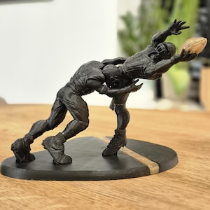 American-Football-Spieler Touchdown-Tackle - dynamische Sportfigur