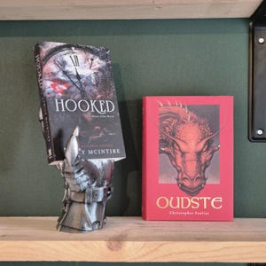 Book holder knight hand - horror fantasy bookshelf decor gift for him gift for her