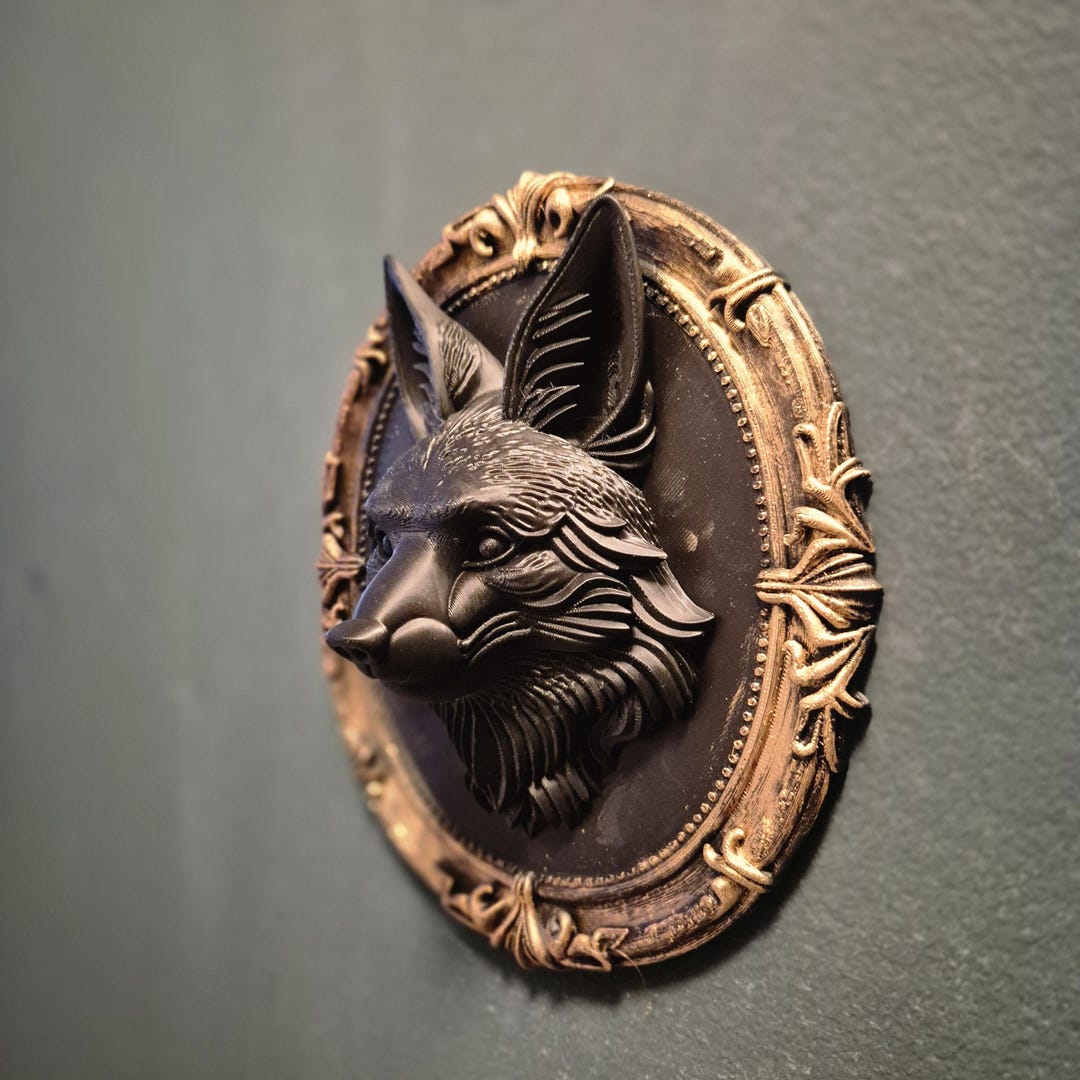 Template Article Gothic Wall Plaques – Fox | Dark Fantasy Wall Art ...