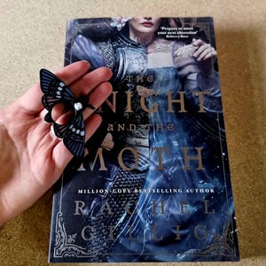 Moth handmade page holder | thumb book holder | perfect gift for book lovers | reading aid for comfortable reading | bookworm gift