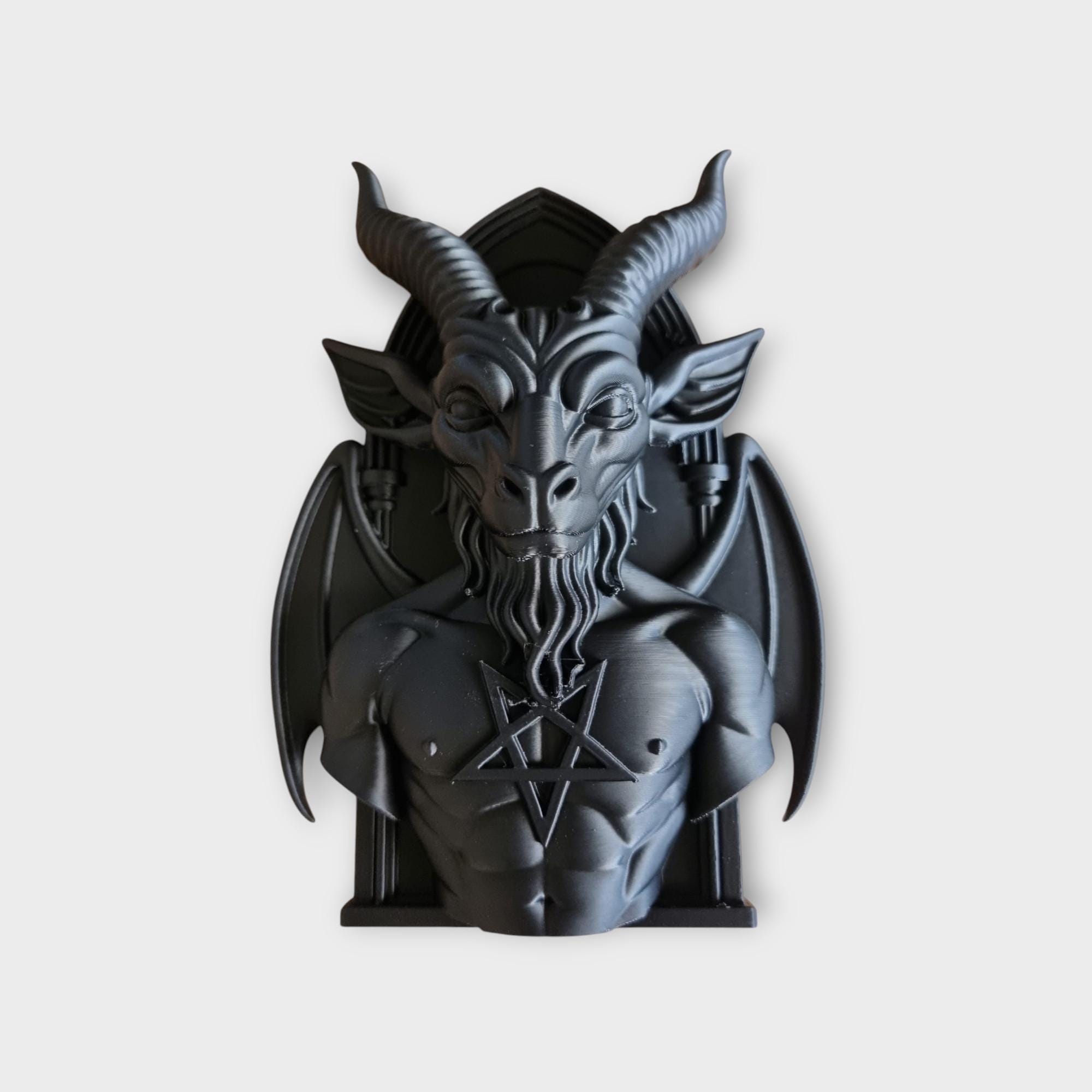 バフォメットの壁掛け | ゴシック悪魔の壁飾り | ハロウィーンの悪魔