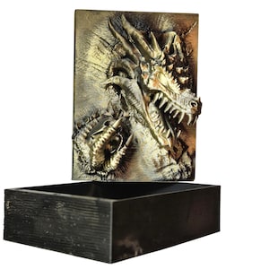 Book case storage box Dragon gold