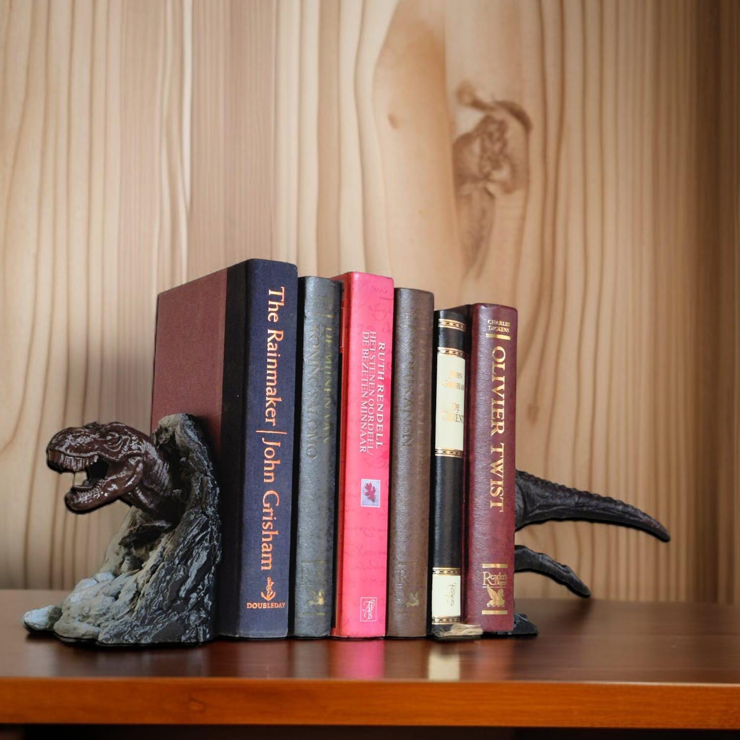 T-Rex Bookends - Add a Roaring Touch to Your Bookshelf