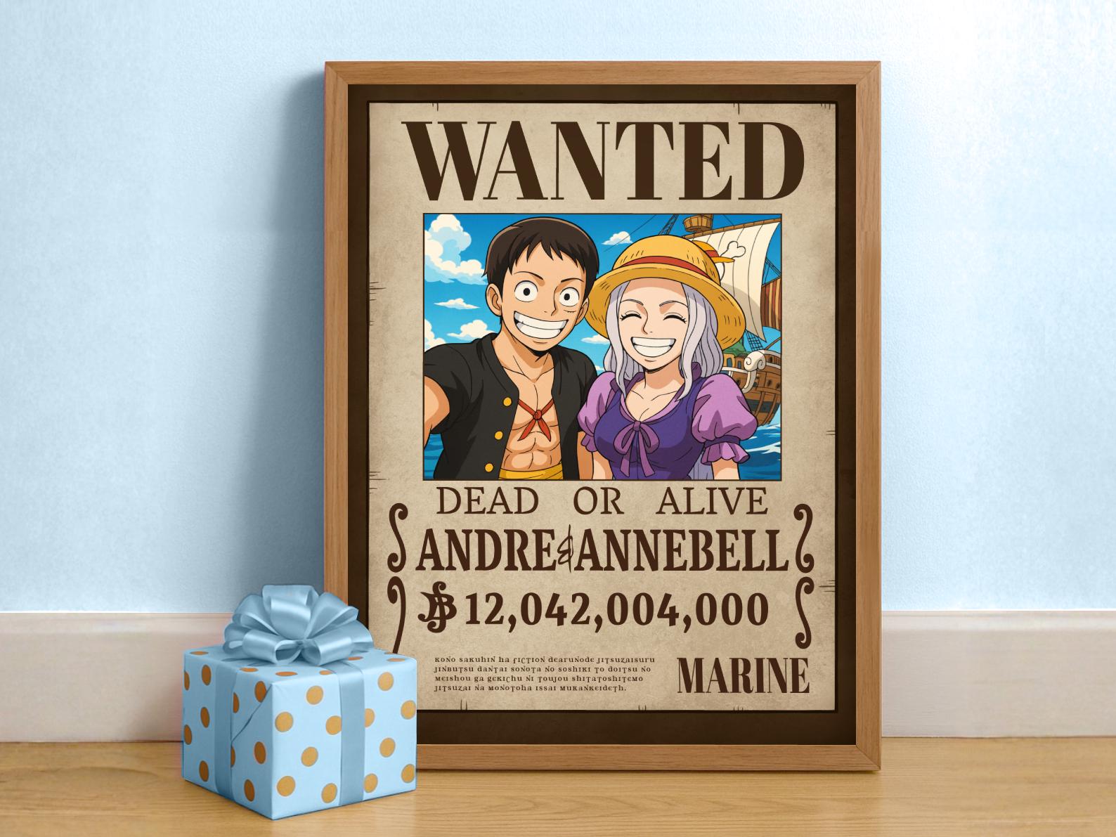 One piece wanted poster - Etsy 日本
