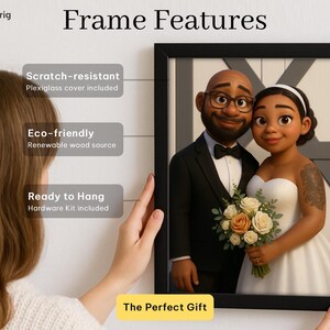 Custom Cartoon Couple Portrait: Anniversary Gift (Digital Print) image 7