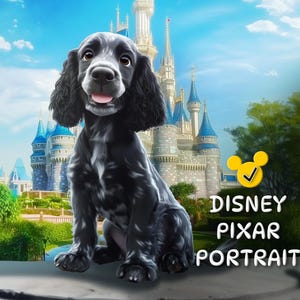 Disney Pixar Haustierporträt – Cartoonstil Hund oder Katze | Geschenk, Geburtstag, Erinnerung, Digital oder Print