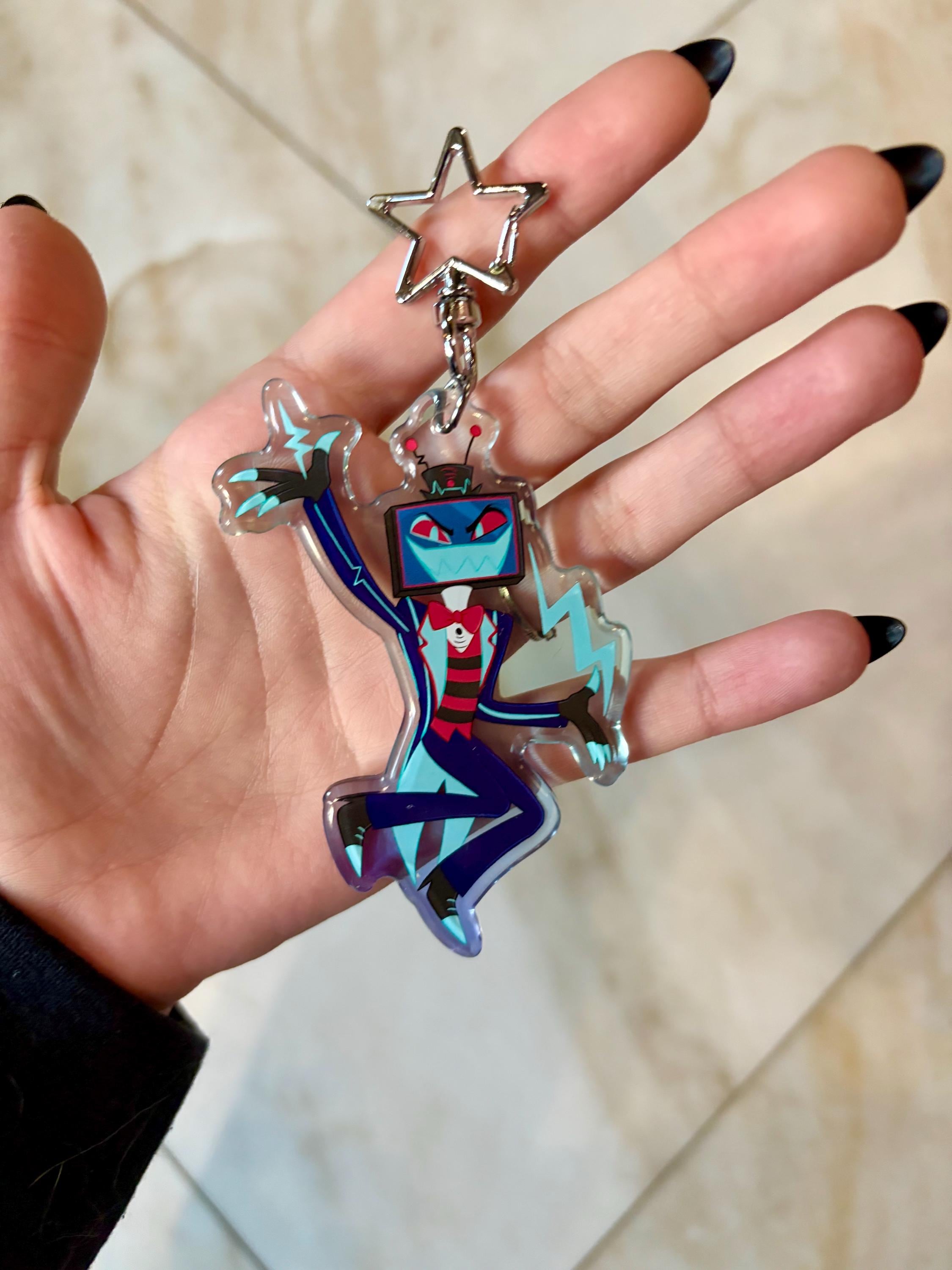 ハズビンホテル VOX キーチェイン キーホルダー Cat Vox - Hazbin Hotel Keychain - cute cat Vox charm - Etsy 日本