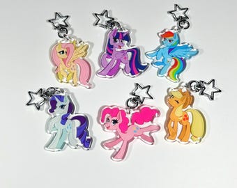 "Meine kleine Pony-Freundschaft ist ein magischer ""Acryl"" Schlüsselanhänger"