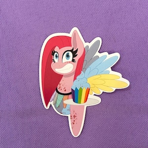 Pinkie pie cupcakes my little pony mlp 2 inch vinyl waterproof sticker