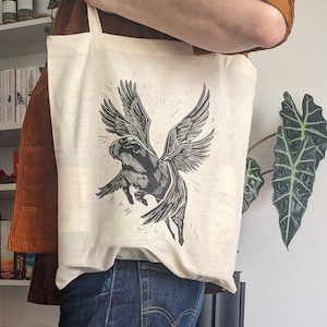 Biblically Accurate Capybara Tote Bag