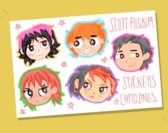Scott Pilgrim Takes Off Sticker Sheet